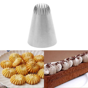 Ginca #195 Cake Head Metal Icing Piping Nozzles Stainless Steel Cake Cream Decor Tip