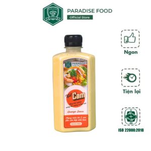 Xốt Cam Paradise xốt salad - chai 330ml - Dùng cho các món salad rau hoa quả.