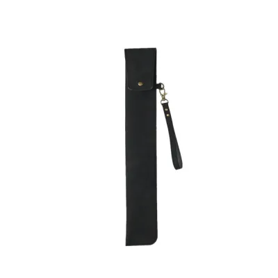 JAYNEBIO PU Leather Drum Stick Bag Lightweight with Detachable Wrist Strap Drumstick Holder Portable High-Quality Drumstick Bag For All Drumsticks