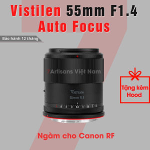 Ống kính Vistilen 55mm F1.4 AF lấy nét tự động cho Canon EOS R R10 R50 R100 - Lens chân dung xóa phông có AF cho Canon R