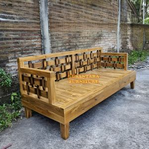 kursi teras bale bale kayu jati mebel jepara bangku bale bale minimalis