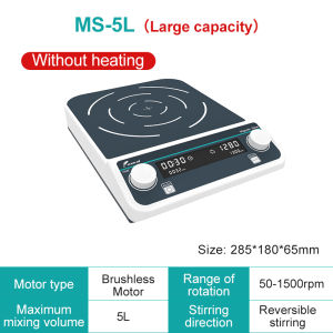 JOANLAB Multiple Magnetic Stirrer Hot Plate Digital Display Laboratory Stirrer Magnetic Mixer Heating Four-station Six-Position