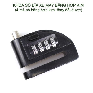 Khóa số đĩa chống trộm xe máy bằng hợp kim chắc chắn thế hệ mới KD02 4 mã số có thể thay đổi