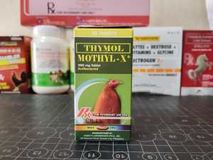 Thymol Mothyl-X Antibacterial Tablets for Veterinary Use 200 mg 10 Tablets