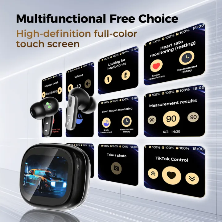 HTC NE46 AI dịch Earbud giám sát sức khỏe Bluetooth 6.0 âm thanh stereo hifi tai nghe trong tai với mic không thấm nước | BigBuy360 - bigbuy360.vn