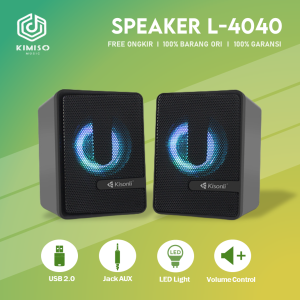 Speaker Gaming Kisonli L4040 LED Speaker High Quality - KMS