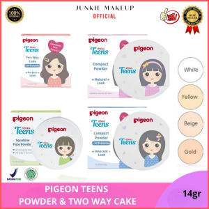 𝗝𝗨𝗡𝗞𝗜𝗘 𝗠𝗔𝗞𝗘𝗨𝗣 - Pigeon Teens Compact Powder Bedak Remaja Two Way Cake Pigeon