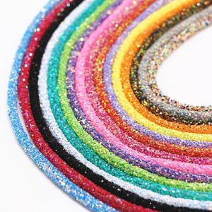 LIUJIR Fashion 1 m/roll Party Decoration Shiny Soft Colorful Glitter Rope Strings Hat Decor Sandal DIY Resin Sequin Rope