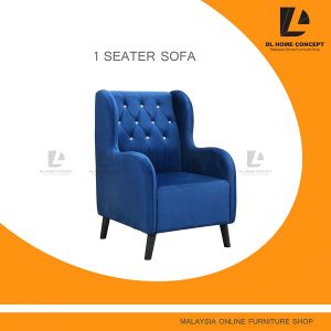 DL Home Concept Chesterfield 1 Seater Sofa/Wing Chair/Arm Chair With Diamond Design