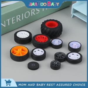 JiaShuo Baby Toy 10ชิ้นล้อยางของเล่นแบบทำมือมินิเทคโนโลยี4WD รูยางสีสันสดใส