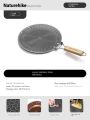 Naturehike Barbecue Grill Pan Portable Lightweight Multipurpose Foldable Non-Stick Stainless Steel Baking Pan Tray Cooking Grill Frying Pan Partition Heating Design Outdoor Camping. 