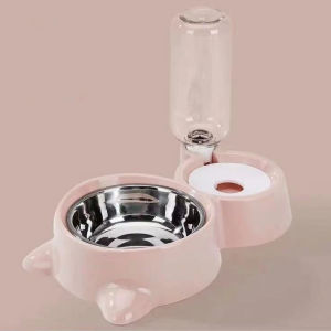 Automatic Pet Feeder Water Dispenser Cat Dog Drinking Bowl