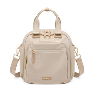 GOLF QUALITY Fashionable Womens Small Backpack Oxford Cloth Travel Commuter Backpack Mini Dual Shoulder Bag Waterproof Females Schoolbag 10.9 inch iPad Bag Zipper Closure