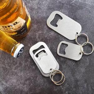 3Pcs Stainless Steel Bottle Opener Keychain Compact Lightweight Beer Can Opener Tool for Kitchen Bar Restaurant Beverage