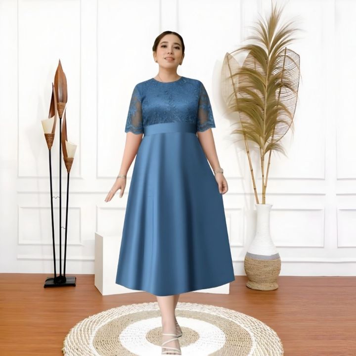 dress brokat satin Kondangan Baju Hijab Brokat Modern Satin Model Baju Pesta Modern 2018 Untuk Dress  Brokat Kombinasi