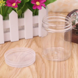 Round Clear Jar 150ml PET Container Pot Bottle Makeup Face Cream Container for Outdoor Traverling Camping Lotion