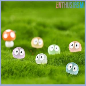 【Enthusiasm】🌟🌟【Hot Sale】🎈 10Pcs Luminous Briquettes Elfs Black Ball Sprite Duck Figurine Home Decor Glowing Miniature Fairy Garden Decoration Accessories