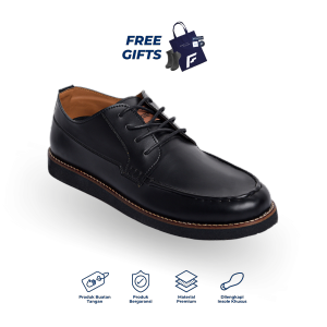 Footstep Footwear Sepatu Pria Casual Legacy Costa Black Original Shoes