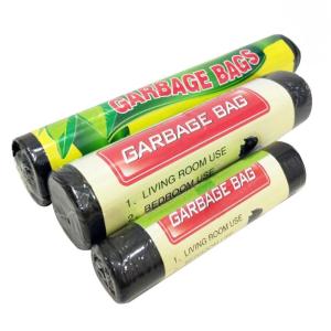 【VIDKHSY Store】Drawstring Trash Bag - Heavy Duty Thickened Disposable Garbage Bags with String Office Waste Bags Black Plastic Trash Bags for Home