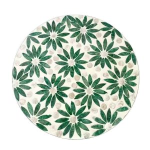 SAVIA Creative Round Shell Placemat Nordic Handmade Decorative Table Mat Gift Portable Heat Insulation Pad Dinner Decoration
