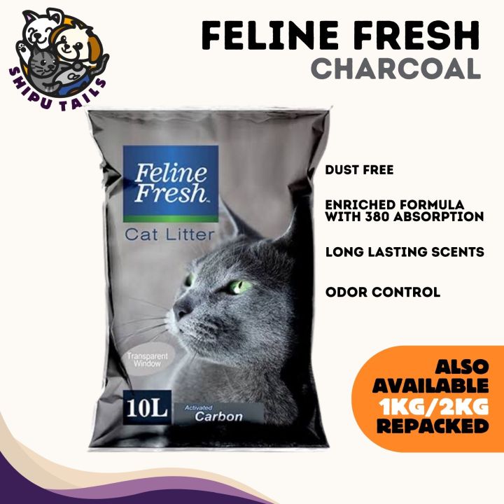 Feline Fresh Scented Cat Litter Quality Activated Charcoal Carbon