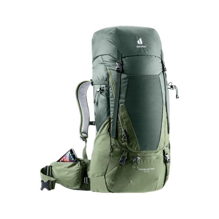 Tas Carrier Keril Deuter Futura Air Trek 50+10 Ivy Khaki Tas