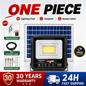 Solar light led outdoor lighting with solar panel set energy saving buy 1 take 4 no heavy duty Flood lamp with remote control