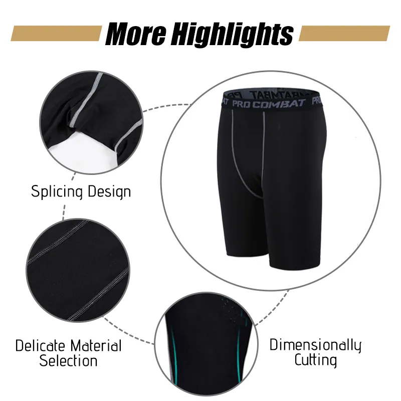 PaoBoo Compression Leggings Basketball Men Sports Fitness Running