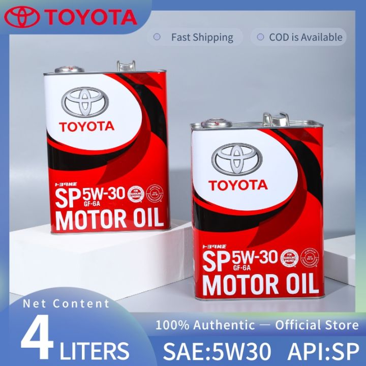 Toyota original Genuine Motor Oil for Gasoline and Diesel SP 5W-30 (4L ...