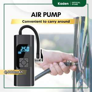 KADEN | SMART Wireless Air Pump - Tyre Compressor for Car Accessories - Quick Inflation with Built-In Flashlight