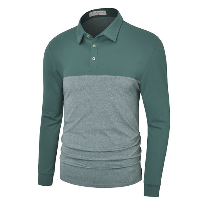 Moisture Wicking Green Long Sleeve Dri Fit Men's Camouflage