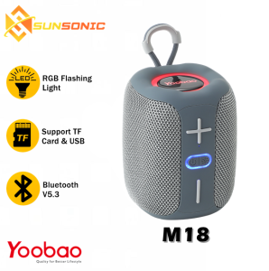 Yoobao M18 TWS Portable Wireless Bluetooth V5.3 Multi Function Speaker HiFi Sound Quality Unique Design with Holder