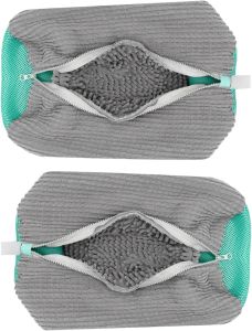 2 PCS Shoe Washing Machine Bag Shoe Bag For Washing Machine Pouch Laundry Bag Shoe For Washer And Dryer Reusable Shoe Washing Bag for All Shoe Types And Sizes