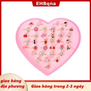 [COD] EHBqna 3PF Ship within 24 hours 2pcs thời trang có thể điều chỉnh trẻ em ngọt ngào hợp kim nhẫn trẻ em trang phục đồ trang sức đồ chơi Quà tặng