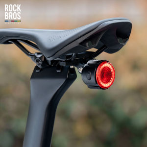 ROCKBROS Roay To Sky Smart Bicycle Taillight Intelligent Sensing Road Bike MTB Folding Bike Night Riding Brake Light Multi-Functional Lightweight Durable Rear Light Bike Equipment