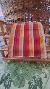 ผ้าขาวม้าไทยลายตัดสีสวยเนื้อผ้าดี เย็บขอบสองรอบทั้งสี่ด้านผืนใหญ่พิเศษขนาด 105 x 210 ชม. ผ้าฝ้ายเนื้อดี สีไม่ตก ซักง่าย แห้งไว