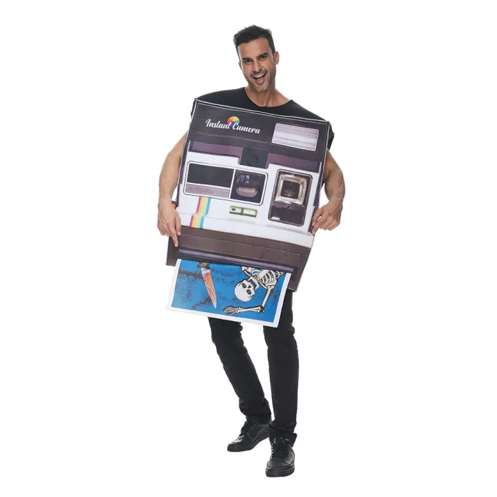 Adult Instant Camera Costume Halloween Mens Womens 80s 90s Party Funny Dress  up | Lazada PH