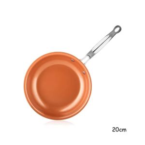 Copper pan non-stick copper pan non-toxic suitable for frying eggs and making omelets can be used on induction cooktops and all types of stoves copper cookware.