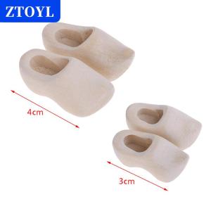 [COD]🔥🔥🔥ZTOYL 1Pair 1 12 Dollhouse Miniature Wooden Shoes Simulation Model DIY Accessories
