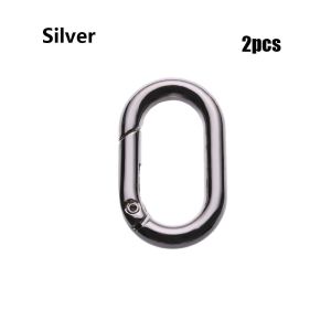 BUENOO 1/2/4/5pcs Tools Snap Bottle Hooks Accessories Handbags Clips Spring Oval Rings Outdoor Carabiner Bag Belt Buckles