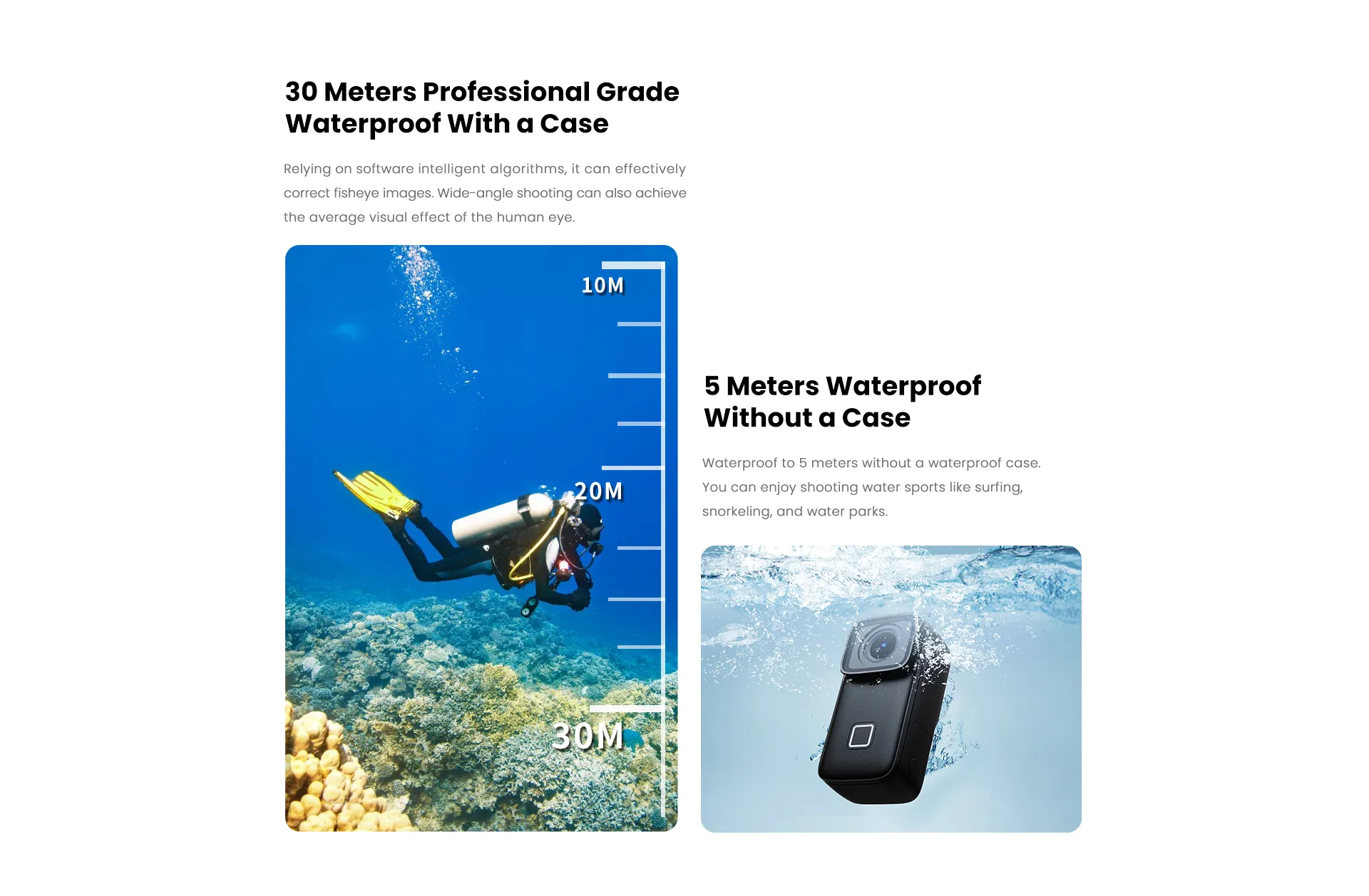 SJCAM C200PRO 4K กล้องแอคชั่น WiFi ขนาดเล็ก พร้อมหน้าจอ IPS 1.28 นิ้ว ยาว 5 เมตร กันน้ํา