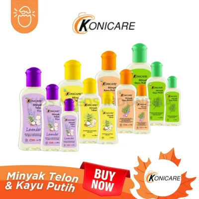 KONICARE Minyak Telon / Minyak Telon Plus / Minyak Kayu Putih / Minyak Kayu Putih Plus 60ml / 125ml
