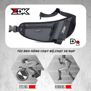[ZDK-D2] Túi đeo hông cao cấp nhiều ngăn có trọng lượng nhẹ thích hợp chạy bộ đi bộ leo núi đạp xe
