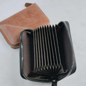Mens Compact Accordion Wallet - Theft Proof ID & Credit Card Organizer For Christmas Gift