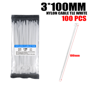 White Nylon Cable Tie Multipurpose Nylon Cable Tie Self Locking Zip Ties Cable Strap