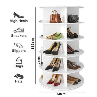 360° Rotating Shoe Rack Organizer Rotating Shoe Rack Tower Shoe Rack Organizer Multi-Layer Shoe Rack Floor Rotating Rack Shoe Cabinet Shoe Storage Rack