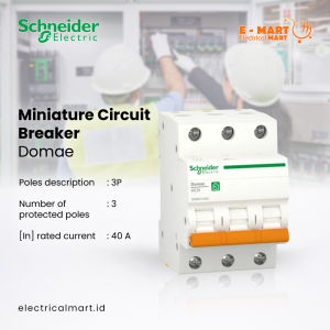SCHNEIDER MCB 3P Phase 6A 10A 16A 20A 25A 32A 40A 50A 63A