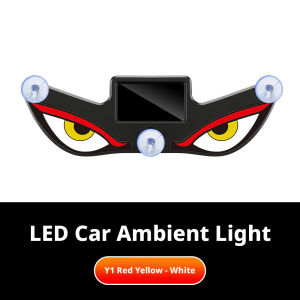 Sseetal xe Đèn Led Cảnh Báo Nhiều chế độ mắt quỷ ánh sáng môi trường Núm hút cao su sử dụng năng lượng mặt trời bầu không khí Đèn trang trí