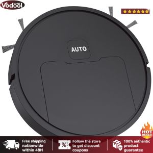 [Vodool Tool Outlet] Automatic Cleaning Sweeping Machine USB Rechargeable Quiet Cleaning Robotic Vacuum and Mop Combo 1000Pa Suction 75 Min Runtime for Home Floor Washing