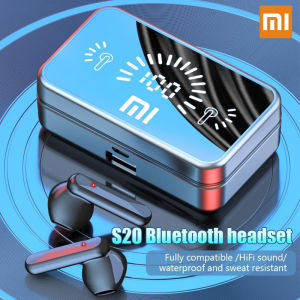♥ SFREE Shipping ♥ S20 TWS Fone Bluetooth 5.1 Wireless Headphones for 2000mAh Charging Box HIFI Stereo Sound Waterproof Sports Earphones Electronic with Package